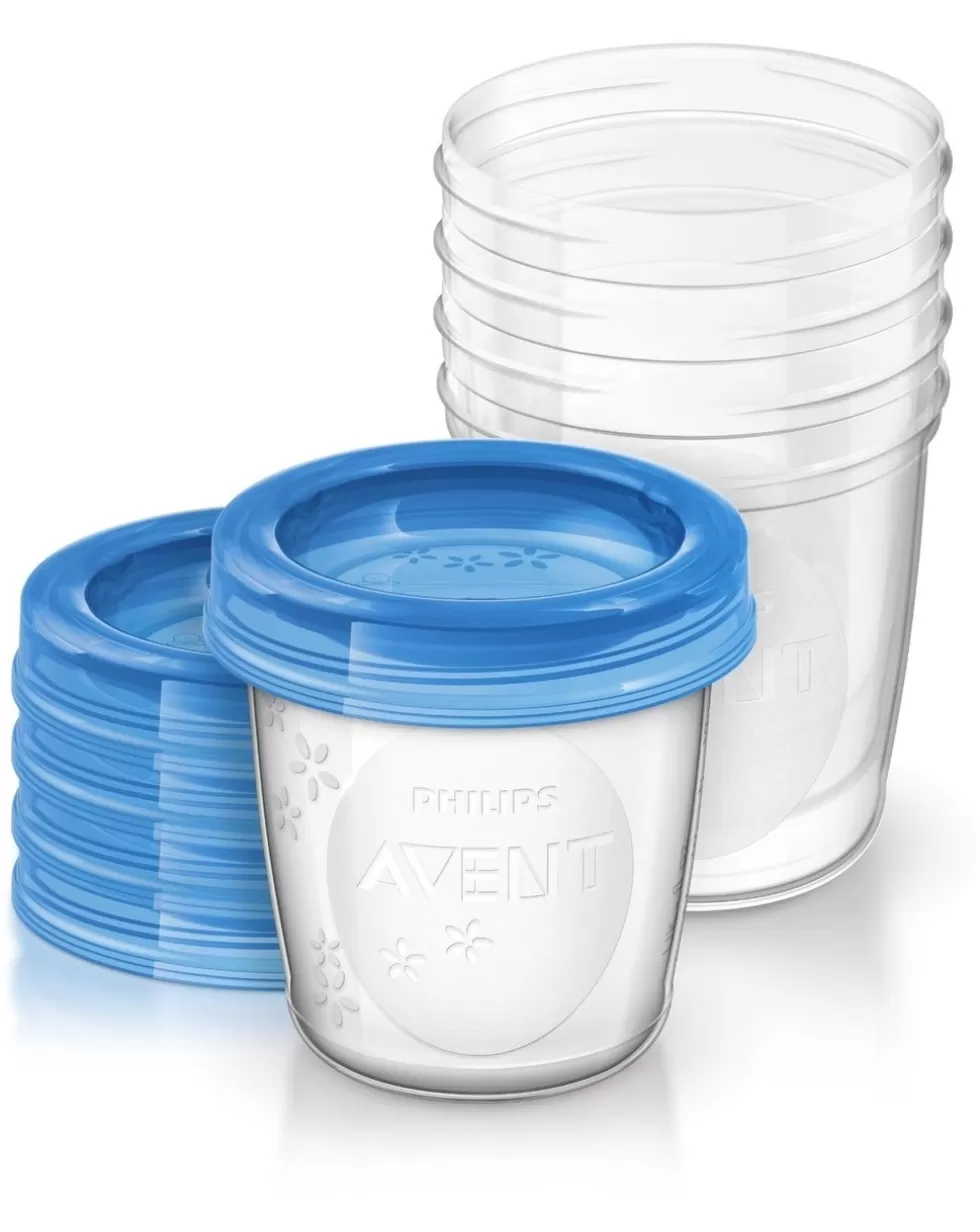 Vasetti Via 180 Ml Con Coperchio 5 Pz-Philips Avent Sale