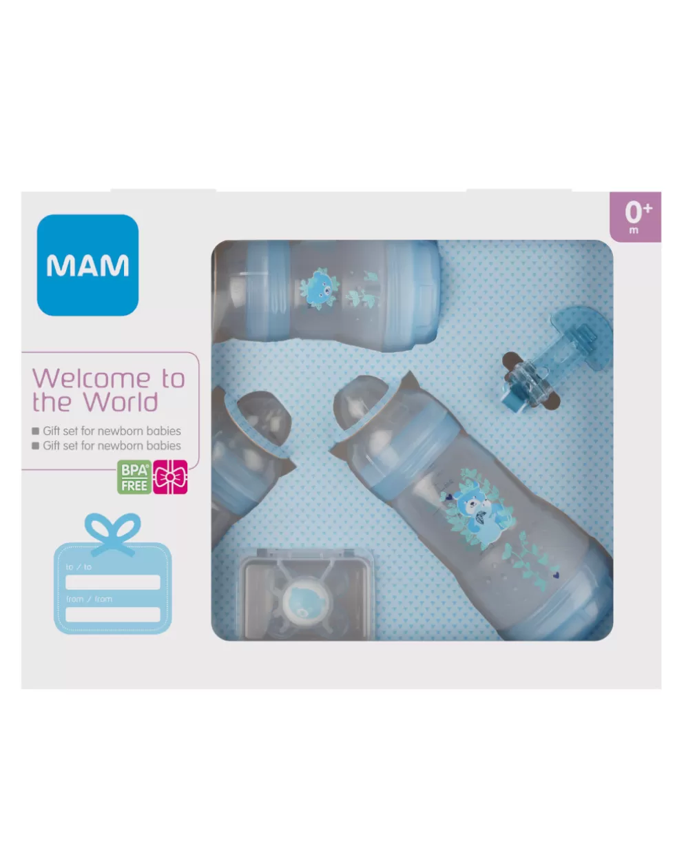 Welcome To The World Confezione Regalo Azzurro-Mam Shop